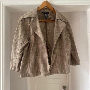 Tan Women's Cropped Jacket